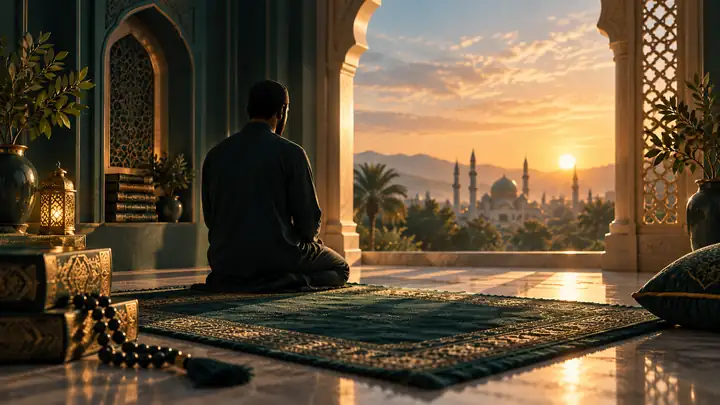 Peaceful prayer setting for building Salah consistency